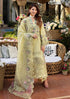 ELAF-3PC LAWN CHIKANKARI EMBROIDERED SHIRT WITH KHAADI NET EMB DUPATTA LEH-4601