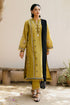 ZARA SHAHJAHAN- 3PC DHANAK EMBROIDERED SUIT LEH-4104