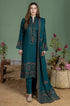 MOHAGNI-3PC DHANAK EMBROIDERED SUIT LEH-2393