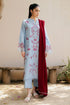 ZAHRA SHAHJAHAN-3PC DHANAK EMBROIDERED SUIT LEH-4215