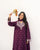 JAZMIN-3PC DHANAK EMBROIDERED SUIT LEH-2373