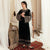 BAROQUE VELVET 3PC-EMBROIDERED WORK SUIT LEH-0119