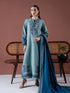 ASIM JOFA-3PC DHANAK EMBROIDERED SUIT LEH-4217