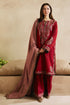 ZAHRA SHAHJAHAN - 3PC DHANAK EMBROIDERED SUIT (LEH-3106)