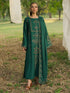 SAPPHIRE-3PC DHANAK EMBROIDERED SUIT LEH-4098