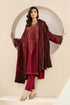 MARIA B-3PC DHANAK EMBROIDRED SUIT (LEH3268B)