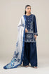 MARIA B-3PC DHANAK EMBROIDERED SUIT LEH-2367