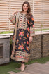 BAROQUE-3PC SHAMOZE SILK PRINTED EMBROIDERED SUIT LEH-1705