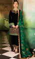 ZAINAB CHOTTANI VELVET 3PC-EMBROIDERED WORK SUIT LEH-0121