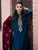 IZEL-3PC DHANAK EMBROIDERED SUIT LEH-4226