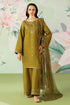 ETHNC-3PC DHANAK SEQUIN EMBROIDERED SUIT LEH-4194