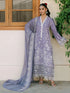 MAHNUR-3PC LAWN CHIKANKARI EMBROIDERED SHIRT WITH KHAADI NET EMB DUPATTA LEH-4890