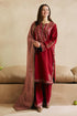 ZARA SHAHJAHAN-3PC DHANAK EMBROIDERED SUIT LEH-4042